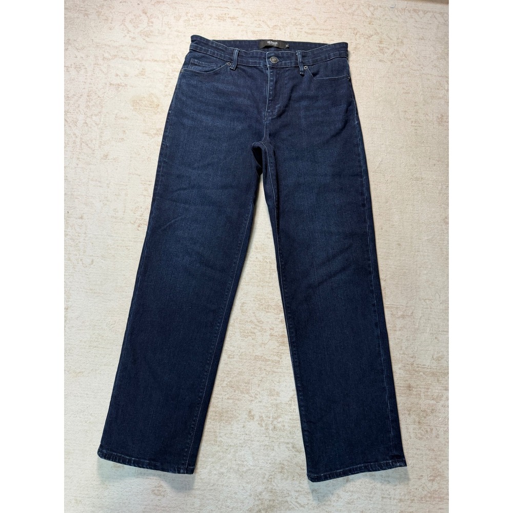 Hudson Los Angeles Womens Dark Wash Straight Leg Denim Jeans Size 8